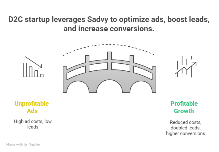 D2C Startup Case Study_ Cutting Ad Costs and Doubling Leads - visual selection